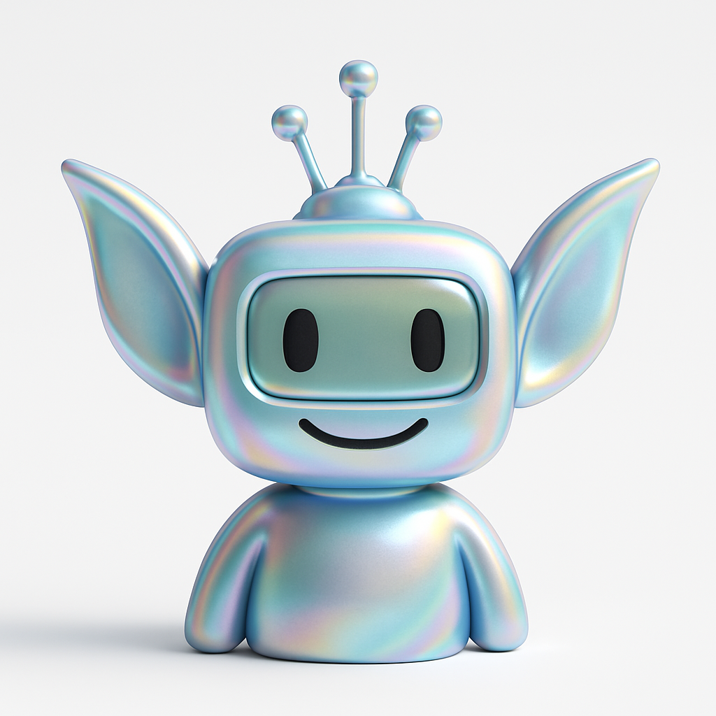 3D iridescent goblin